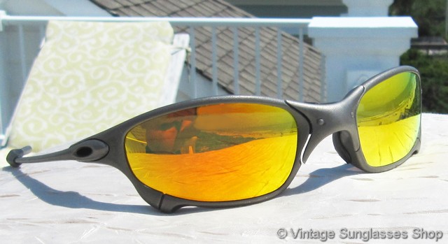 Julie ET X-Frame Metal Sunglasses with UV400 Polarized Jade Iridium Lenses 