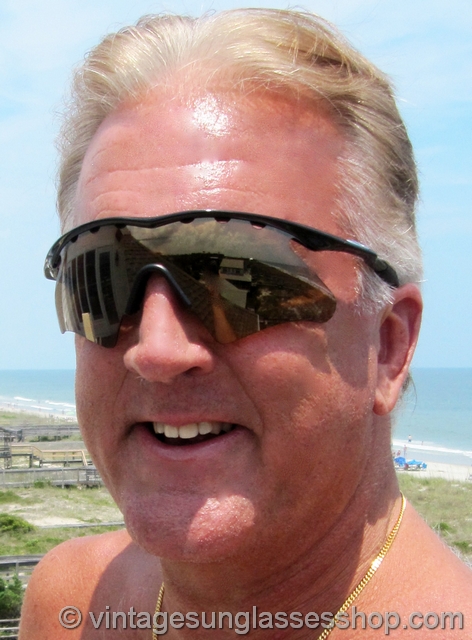 Oakley M Frame Gold Iridium Sunglasses