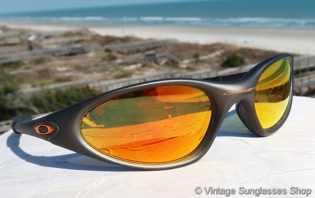 Oakley Minute 04-500 Gunmetal Fire Iridium Sunglasses 