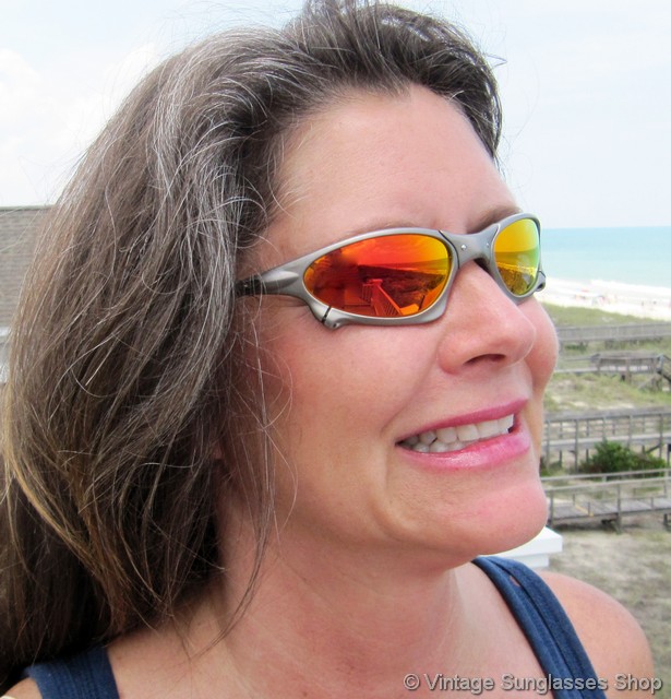 Oakley Penny Plasma Fire Iridium Sunglasses