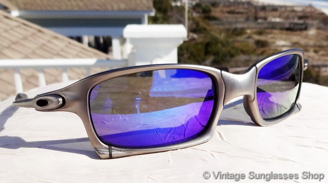 Oakley X-Squared Plasma Metal Ice Iridium Polarized Sunglasses