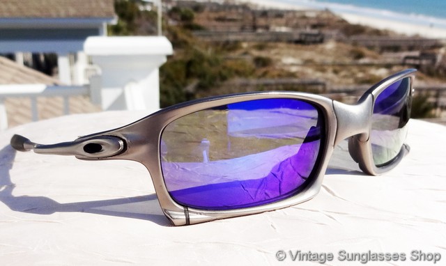 Oakley X-Squared Plasma X Metal Ice Iridium Polarized Sunglasses