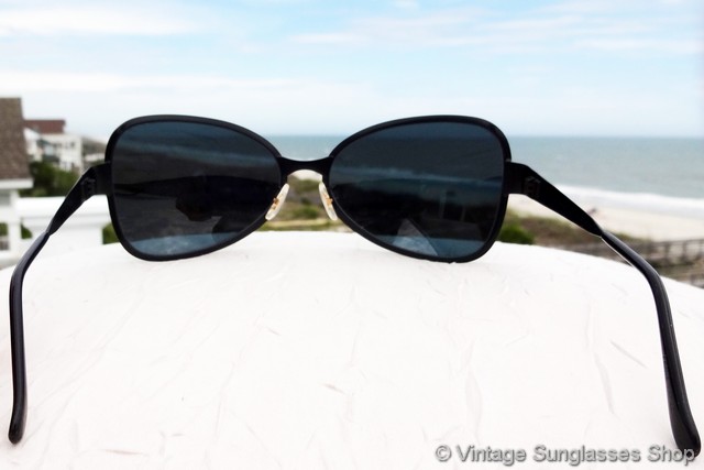 Lunettes De Soleil Oliver Peoples OP-524 MBK - Noir & Rouge - Made In Japan - Neuf Avec étiquettes