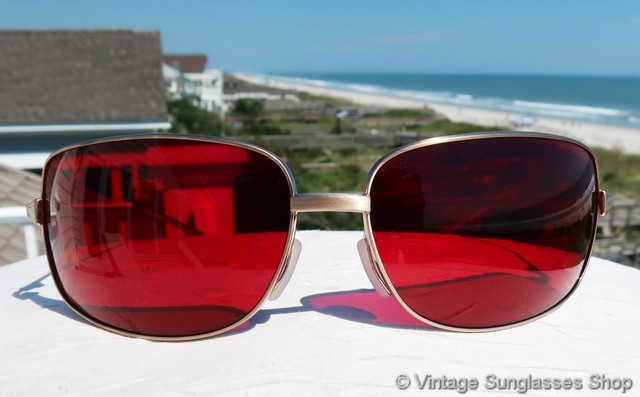 Oliver Peoples Red and Gold Sunglasses Oliver Peoples x KHAITE Sunglasses OV5549SU 178187 1979C  main image 4