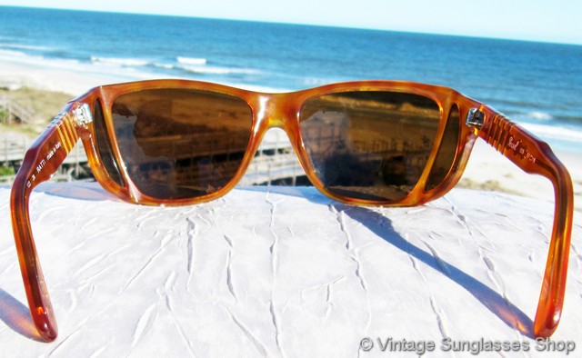 Persol 009 Orange Tortoise Shell Sunglasses display picture 2