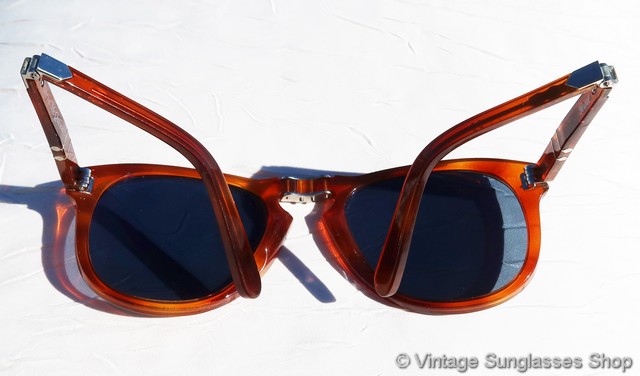Lentilles De Rechange Persol 714Sm 54 - Couleur 56 Bleu - Cristal - Pour Lunettes Steve McQueen