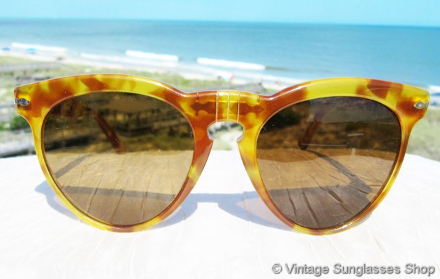 Persol 800 Yellow Tortoise Shell Sunglasses