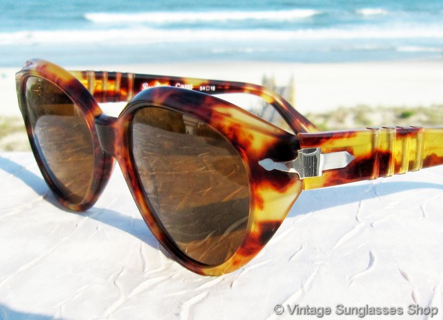 Persol 853 Carol Yellow Tortoise Sunglasses display picture 2