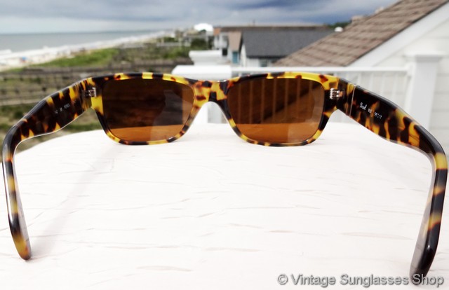Persol 855 Yellow Tortoise Shell Sunglasses display picture 3