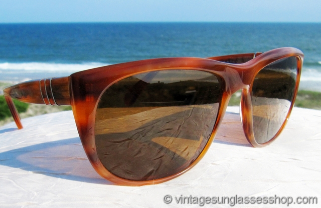 Persol 58244 Orange Tortoise Shell Sunglasses