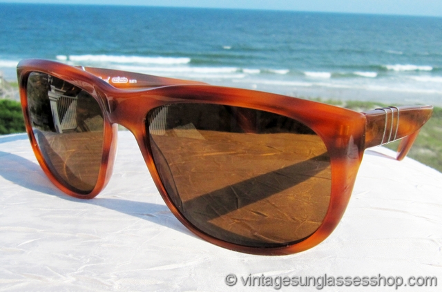Persol 58244 Orange Tortoise Shell Sunglasses