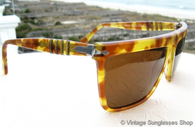 Persol Ratti 801 Yellow Honey Tortoise Shell Sunglasses display picture 1