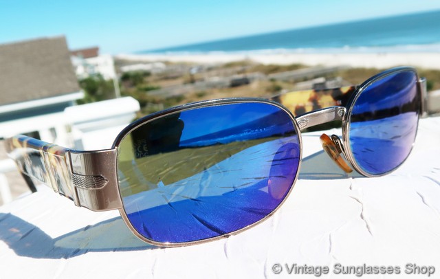 Persol Samoa Blue Mirror Sunglasses display picture 3