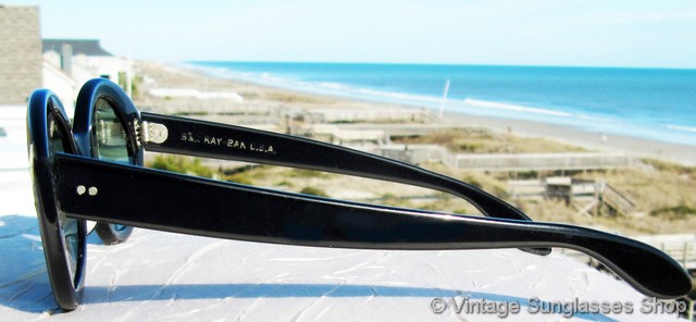 Ray-Ban B&L W0956 Oval Black Acetate Sunglasses Ray-Ban W0956 Bewitching Black Ebony Sunglasses main image 2