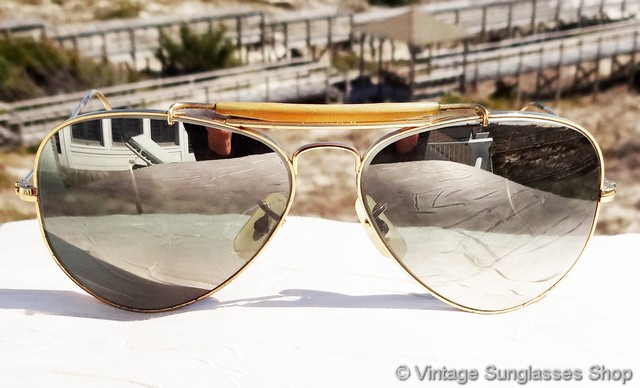 Assortment Proof tuberculosis Ray-Ban 12k GF Double Gradient Mirror Outdoorsman Sunglasses
