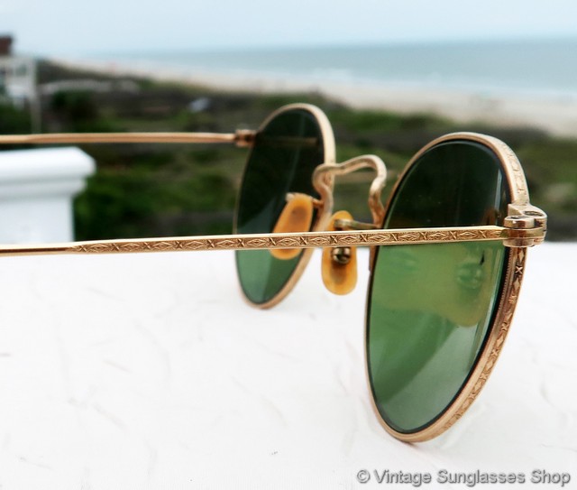 Bausch & Lomb 12k GF Ful Vue P3 Rounds Outdoorsman Sunglasses