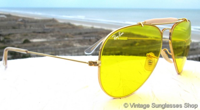 HOT Kalichrome Sunglasses Yellow Ray Ban Aviators Ray Ban