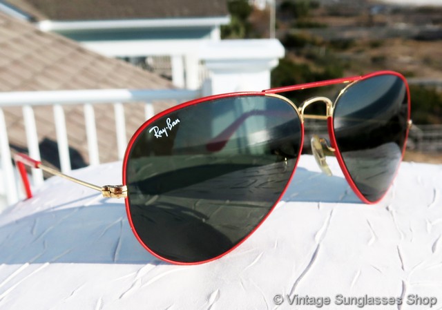 Ray-Ban Red Flying Colors Aviator 