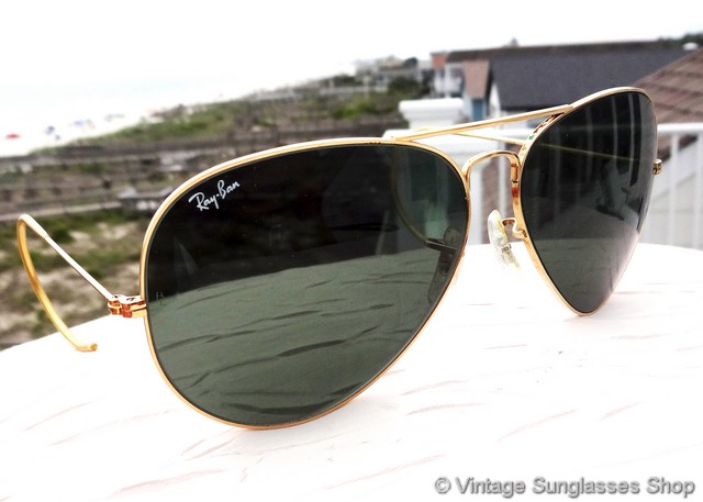 Ray-Ban Deep Groove Outdoorsman G-15 Shooter Sunglasses