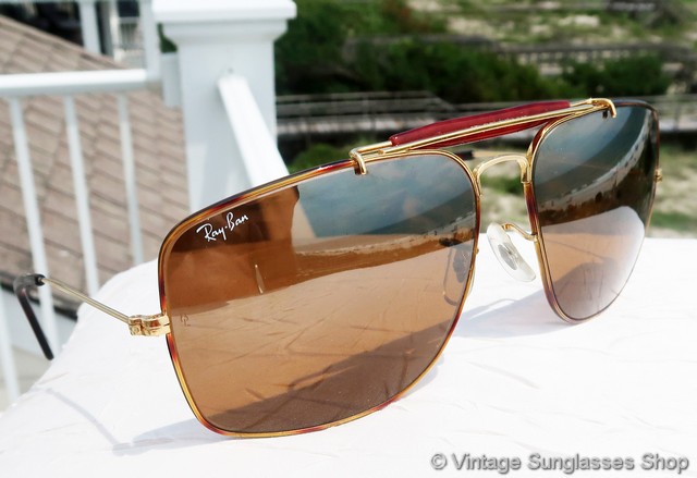 ray ban caravan brown gradient