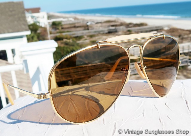 ray ban general 50 gold