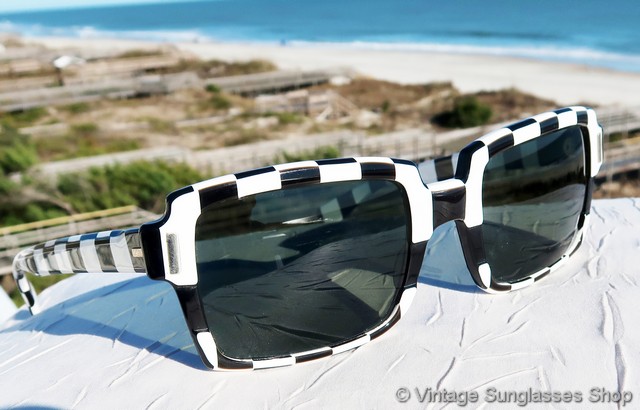 Ray-Ban Big Benji Black and White Checkerboard Sunglasses