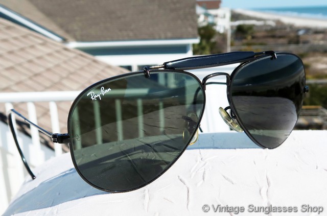 Ray-Ban L9500 Outdoorsman Black Chrome RB-3 Sunglasses display picture 3