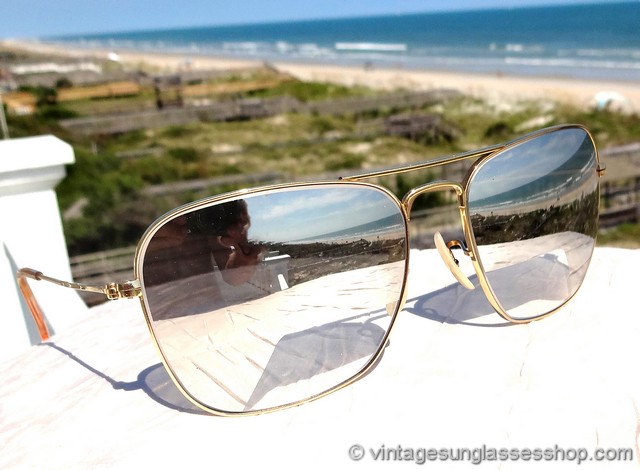 Ray-Ban Caravan Tru Pilot Mirrored Sunglasses
