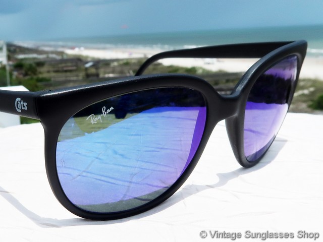 Ray-Ban CATS 1000 Blue Mirror Sunglasses display picture 1
