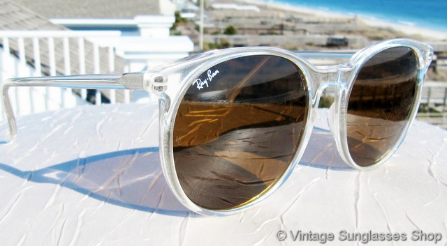 clear frame ray ban sunglasses