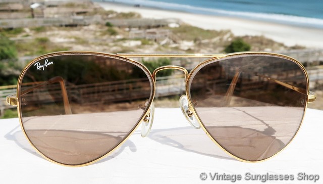 brown pink silver mirror ray ban