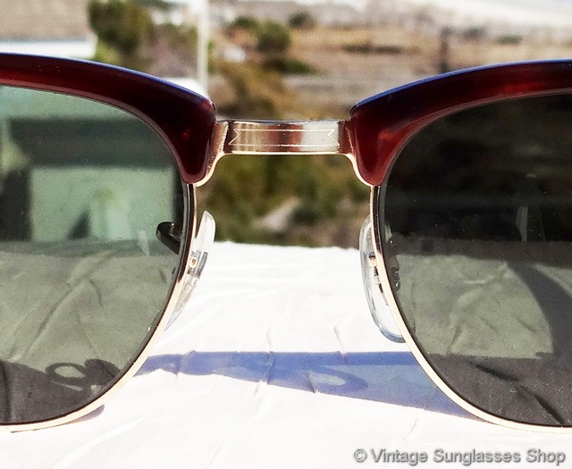 Ray-Ban W0366 Clubmaster Tortoise Shell Sunglasses display picture 1