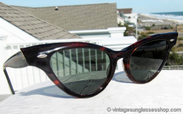 ray ban tortoise shell cat eye sunglasses