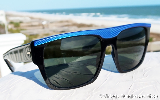 Vintage Ray-Ban Christie L9811 Blue Grey Sunglasses B&L CurvyWavy Oversized 70s VINTAGE B&L RAY-BAN L1723 BLUE PEARLIZED STREET-NEAT  main image 2