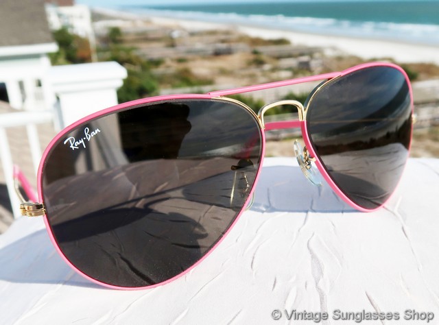 pink frame ray bans