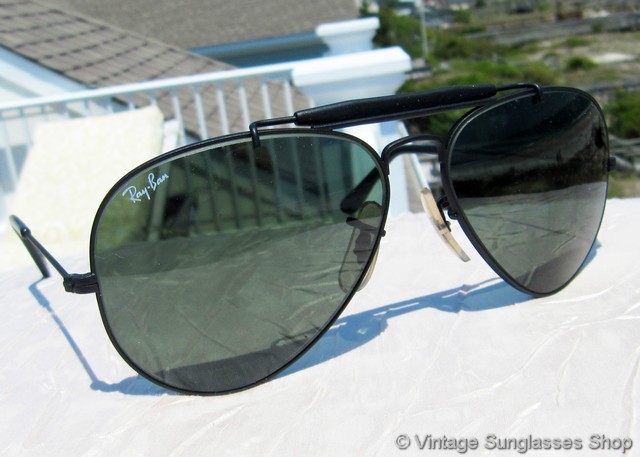 Ray-Ban W0228 Black Chrome Outdoorsman G-15 Sunglasses display picture 2