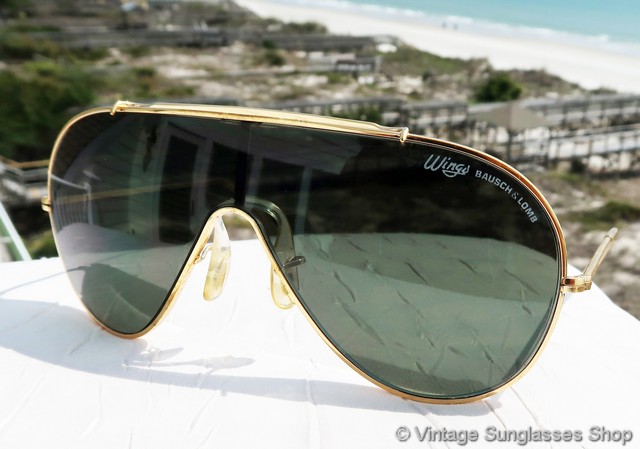 Ray-Ban Wings Gold G-15 Sunglasses