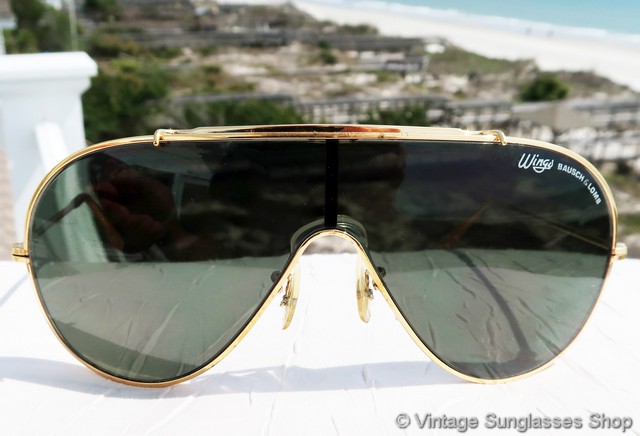 Bausch \u0026 Lomb Ray-Ban Gold Wings Sunglasses