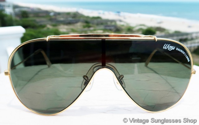 Bausch \u0026 Lomb Ray-Ban Gold Wings Sunglasses