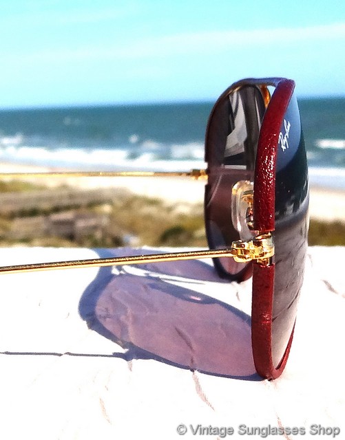 Ray-Ban Burgundy Leathers Pink Changeables Sunglasses display picture 2