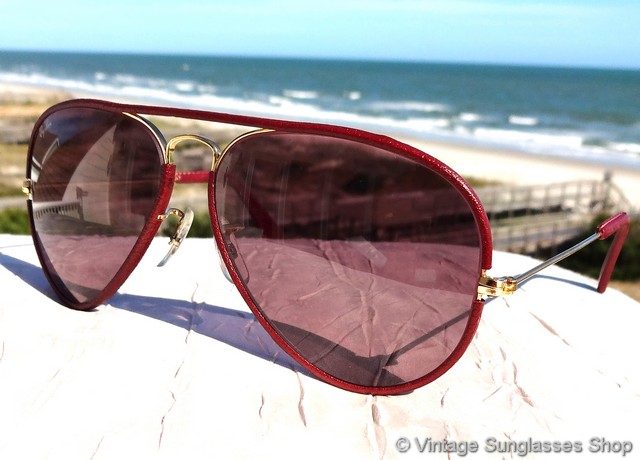 burgundy ray ban sunglasses