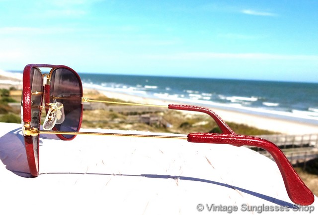 Ray-Ban Burgundy Leathers Pink Changeables Sunglasses display picture 3