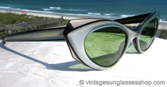 Ray-Ban Marche Silver and Black Cat Eye Sunglasses display picture 1