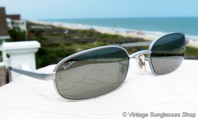 Ray-Ban B&L Vintage Sidestreet Mirrored Sunglasses VINTAGE B&L RAY BAN W2637 G31 FULL MIRROR SIDESTREET TANKER  main image 3