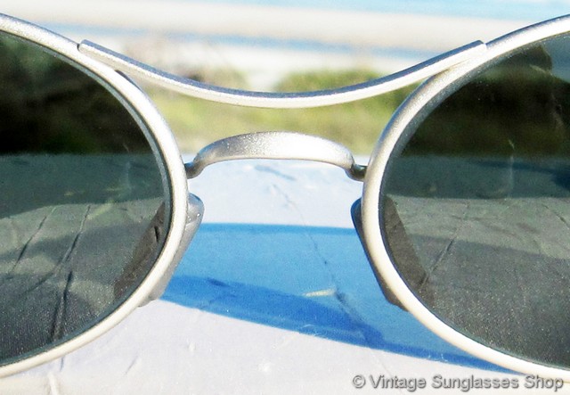 Vintage B&L Ray-Ban Sunglasses Orbs W2178 Polished Pewter Oval Bausch & Lomb Vintage ray ban orbs - Gem main image 4
