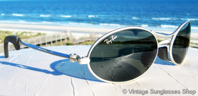 Ray-Ban W2178 Orbs Oval Matte Silver Sunglasses display picture 1