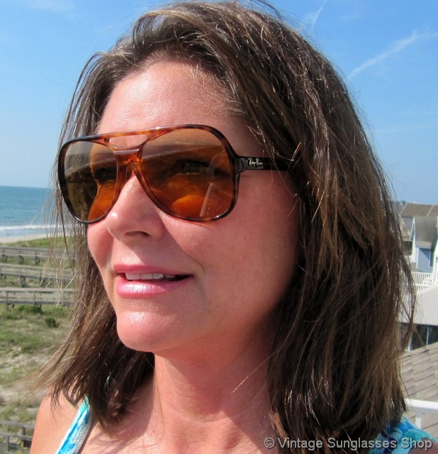 Ray Ban L97 Powderhorn Ambermatic Sunglasses