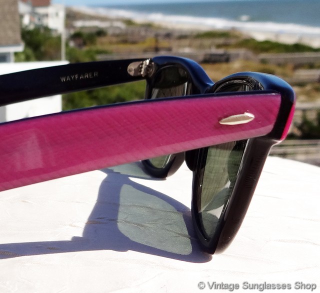 Vtg Ray-Ban Bausch & Lomb Wayfarer‎ Street Neat Purple Iridescent Sunglasses 80s Ray-Ban W0492 Wayfarer Street Neat Amethyst Purple  main image 4