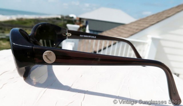 Vintage Ray-Ban Black and blue ice Round Sunglasses. W2790 Ray-Ban W2790 Rituals Blue Ice Sunglasses main image 2