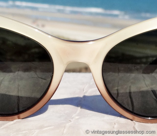 Vintage Ray-Ban B&L Gray Sun Song Cat-Eye Sunglasses 1950’s/60’s Vintage RAY BAN B&L Sunglasses Circa 1950-60s - Striped  main image 3